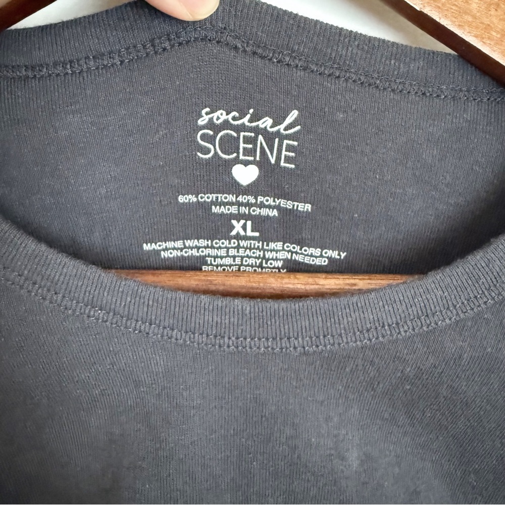 Charcoal Santa Monica Graphic Tee by Social Scene - Picture 2 of 4